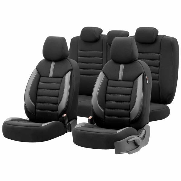 Auto Sitzbezug Set Universal Vorne und Hinten Komfortabel Komplett Set